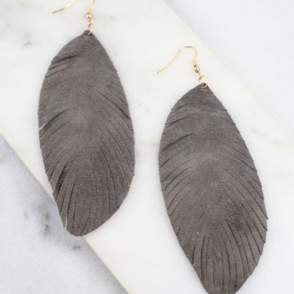 Feather Fringe Earrings
